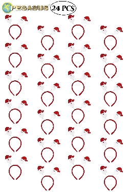 CERCHIETTO FRONTINO DI BABBO NATALE NATALE ECONOMICO (CF 24 PZ) 